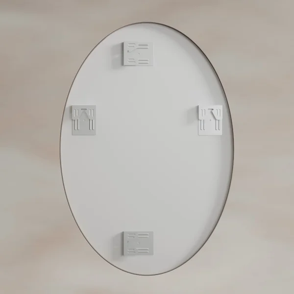 Alternate image of Origins Living Delphine Oval Mirror - Stainless Steel Frame - 550 x 800mm
