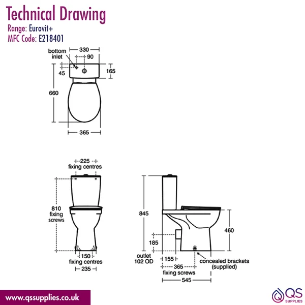 Technical drawing QS-V113366 / E218401