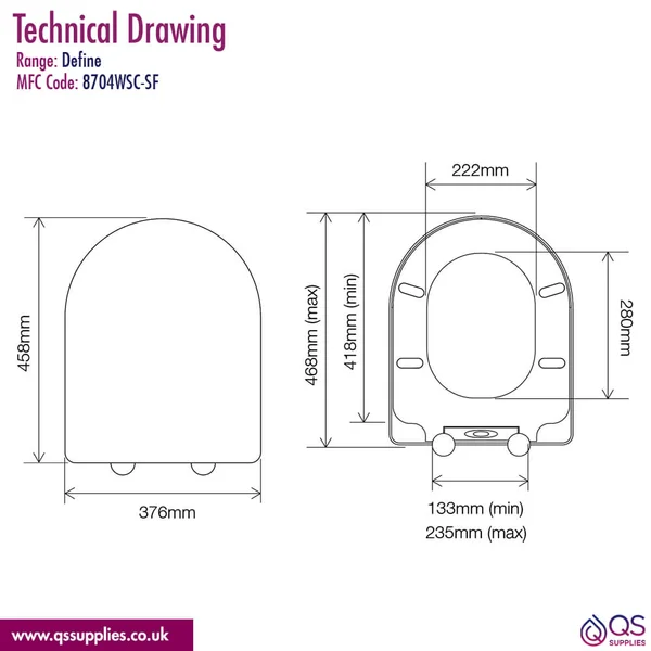 Technical drawing QS-V23397 / 8704WSC-SF
