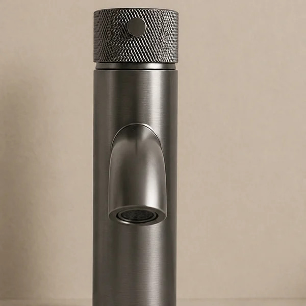 Alternate image of Joseph Miles Fenace Monobloc Basin Mixer Tap with Waste - Knurled Stick Handle - Deck Mounted