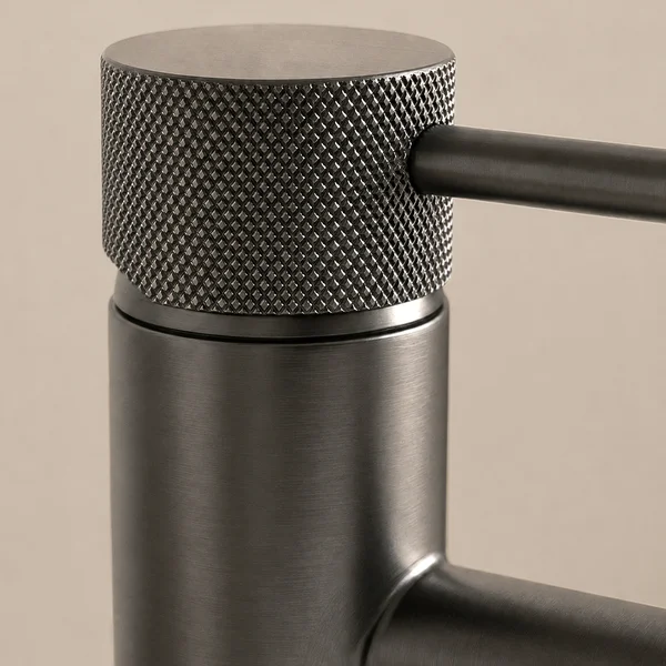 Alternate image of Joseph Miles Fenace Monobloc Basin Mixer Tap with Waste - Knurled Stick Handle - Deck Mounted