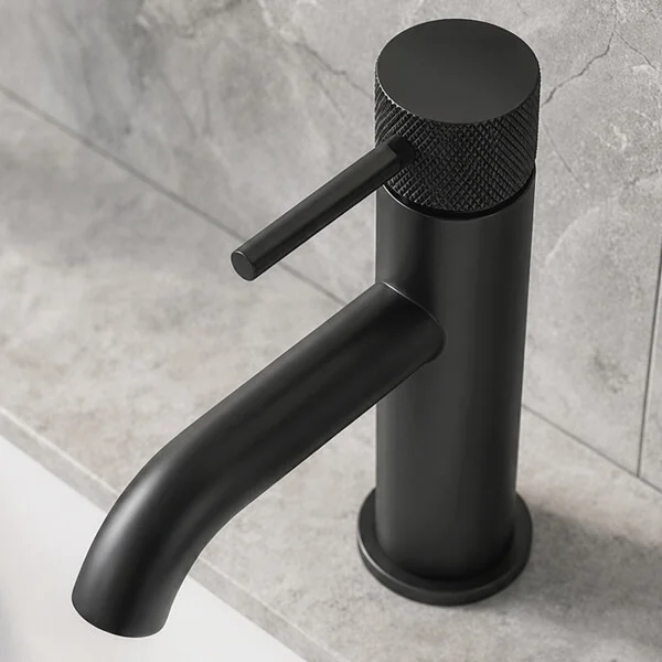 Alternate image of Joseph Miles Fenace Monobloc Basin Mixer Tap with Waste - Knurled Stick Handle - Deck Mounted