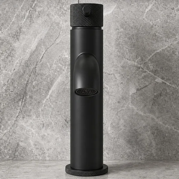Alternate image of Joseph Miles Fenace Monobloc Basin Mixer Tap with Waste - Knurled Stick Handle - Deck Mounted