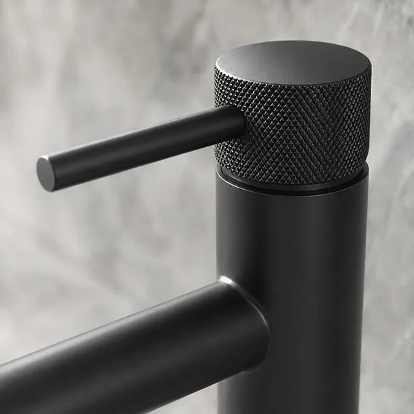 Alternate image of Joseph Miles Fenace Monobloc Basin Mixer Tap with Waste - Knurled Stick Handle - Deck Mounted