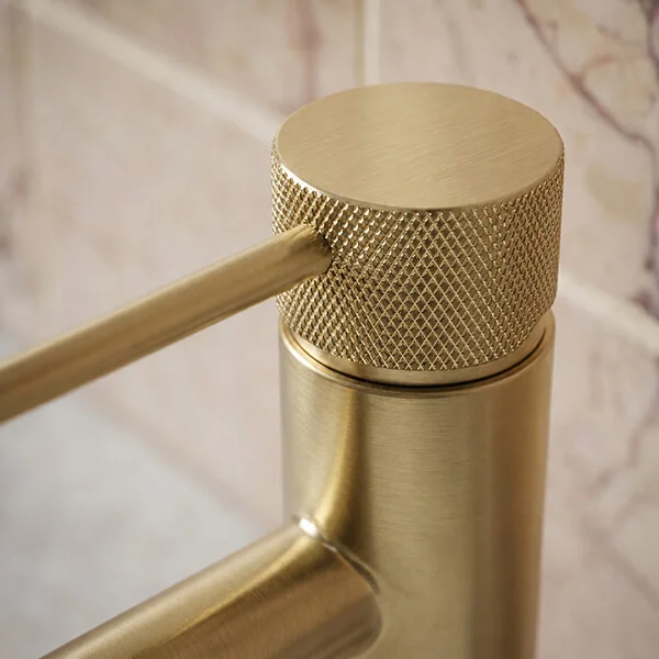 Alternate image of Joseph Miles Fenace Monobloc Basin Mixer Tap with Waste - Knurled Stick Handle - Deck Mounted