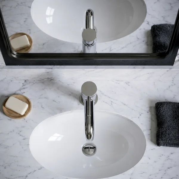 Alternate image of Joseph Miles HiLux Monobloc Basin Mixer Tap with Sprung Waste - Stick Handle - Deck Mounted