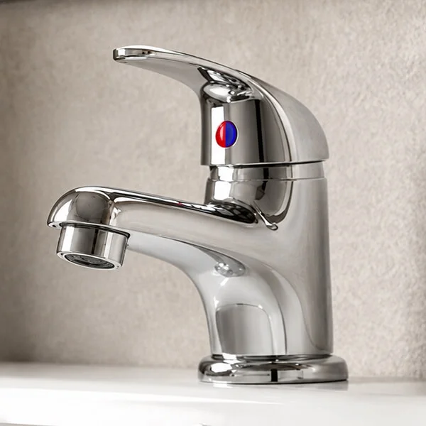 Additional image of Joseph Miles Miton Cloakroom Monobloc Basin Mixer Tap - Chrome - Lever Handle