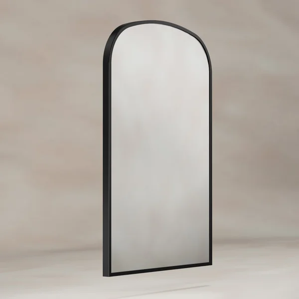 Origins Living Delphine Overmantel Arch Mirror - Stainless Steel Frame