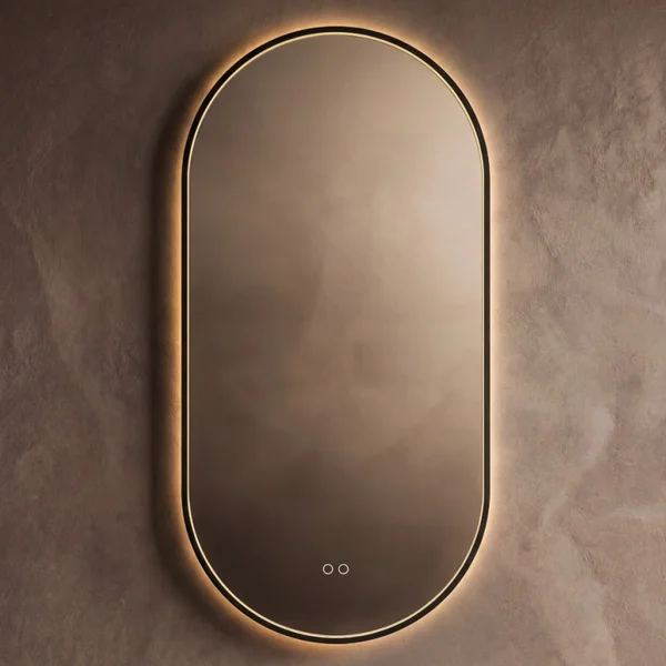 Origins Living Kingsley Capsule Borderlit LED Mirror with Demister Pad - 500 x 1000mm