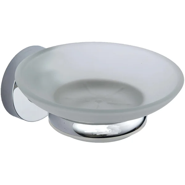 Kartell K-Vit Plan Contemporary Soap Dish with Chrome Holder