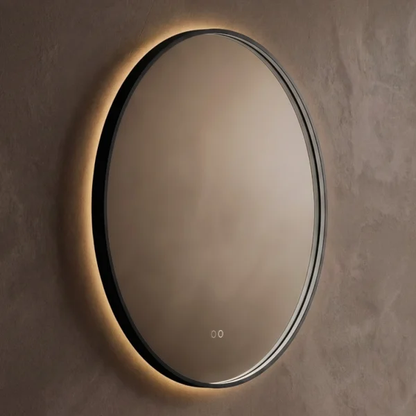 Origins Living Kingsley Round Borderlit LED Mirror with Demister Pad - 800 x 800mm