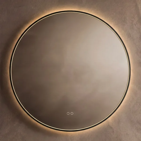 Additional image of Origins Living Kingsley Round Borderlit LED Mirror with Demister Pad - 800 x 800mm