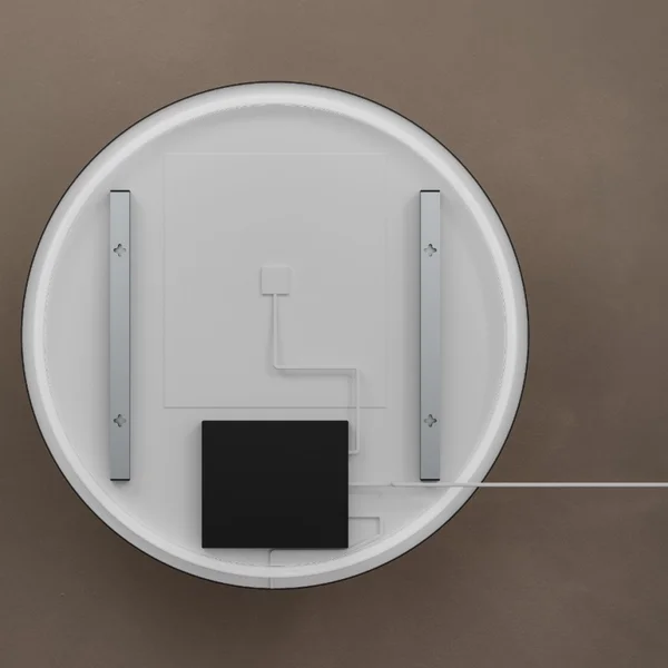 Alternate image of Origins Living Kingsley Round Borderlit LED Mirror with Demister Pad - 800 x 800mm