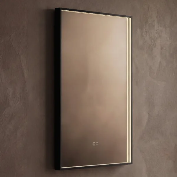 Additional image of Origins Living Kingsley Rectangular Borderlit LED Mirror with Demister Pad - 600 x 800mm
