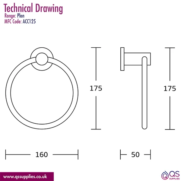 Technical drawing QS-V117300 / ACC125
