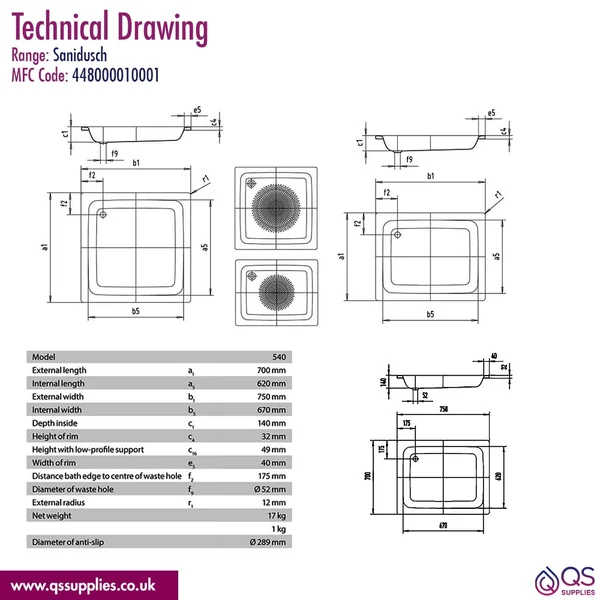 Technical drawing QS-V23971 / 448000010001