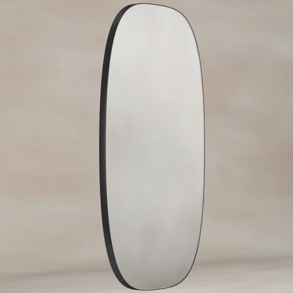 Origins Living Oslo Barrel Mirror - Stainless Steel Frame - 450 x 800mm