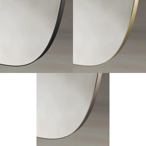 Alternate image of Origins Living Oslo Barrel Mirror - Stainless Steel Frame - 450 x 800mm