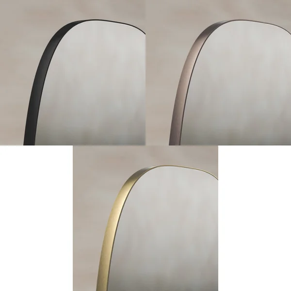 Alternate image of Origins Living Oslo Barrel Mirror - Stainless Steel Frame - 450 x 800mm