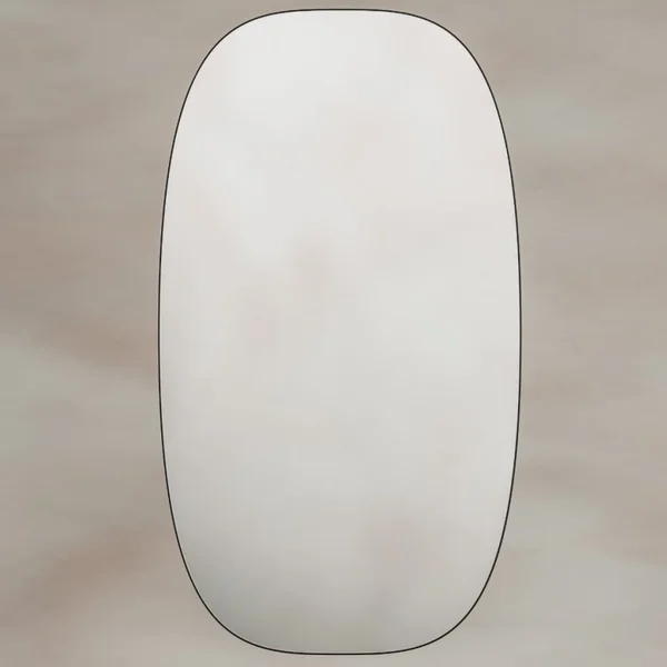 Additional image of Origins Living Oslo Barrel Mirror - Stainless Steel Frame - 450 x 800mm