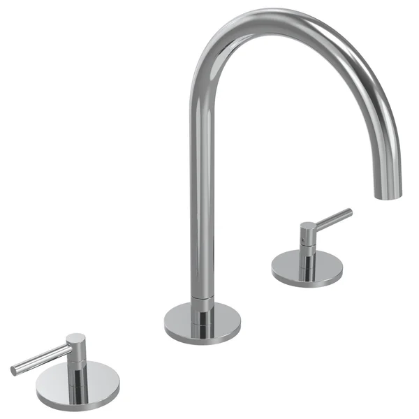 Additional image of Tavistock Cohort 3 Hole Basin Mixer Tap with Click Waste - Deck Mounted