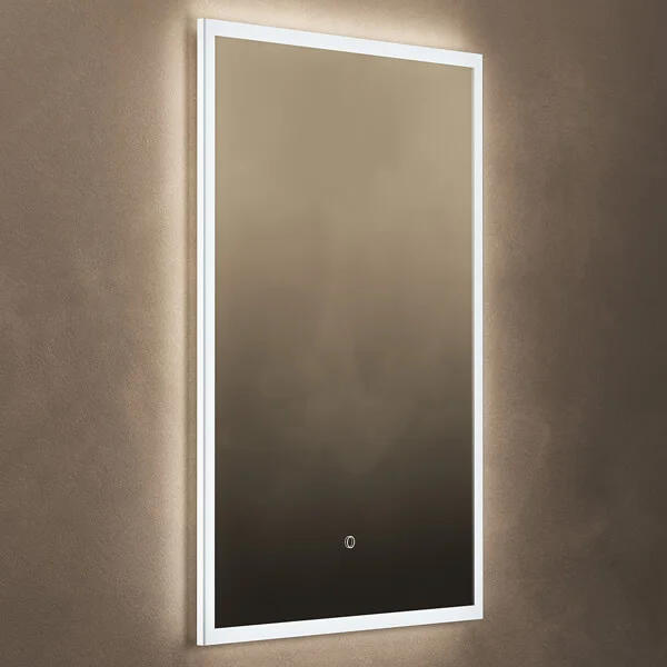 Origins Living Celo Rectangular LED Frontlit Mirror with Demister Pad - 600 x 800mm