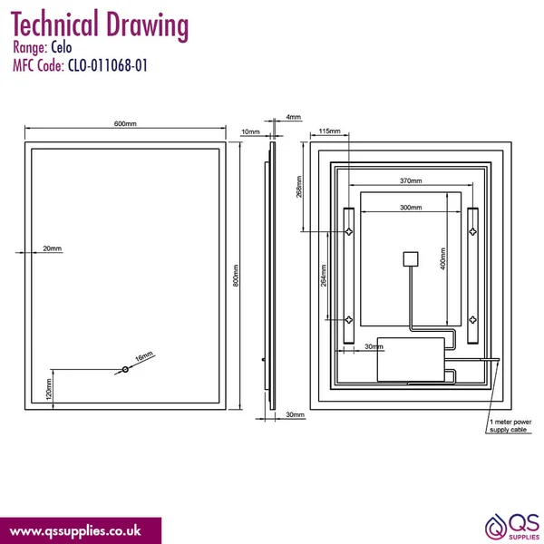 Technical drawing QS-V115243 / CLO-011068-01