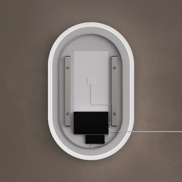 Alternate image of Origins Living Celo Capsule LED Frontlit Mirror with Demister Pad - 500 x 800mm