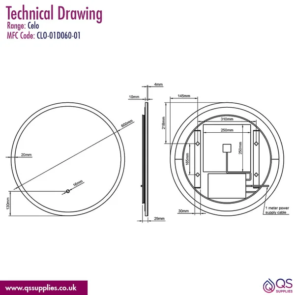 Technical drawing QS-V115245 / CLO-01D060-01
