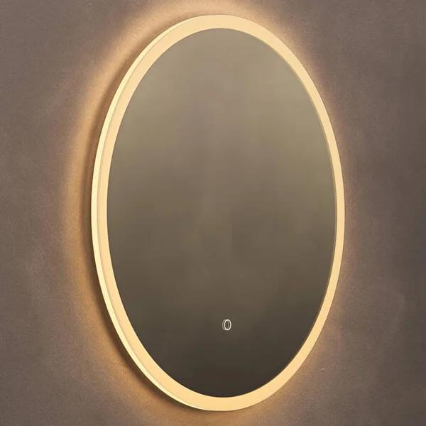 Additional image of Origins Living Celo Round LED Frontlit Mirror with Demister Pad - 600 x 600mm