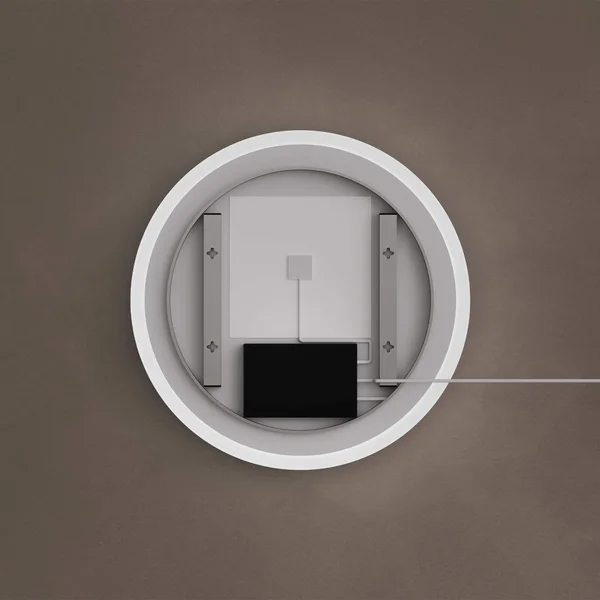 Alternate image of Origins Living Celo Round LED Frontlit Mirror with Demister Pad - 600 x 600mm