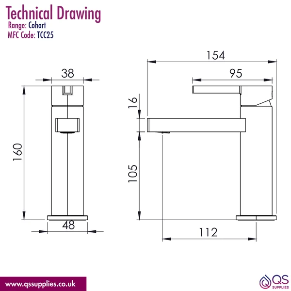 Technical drawing QS-V116335 / TCC25