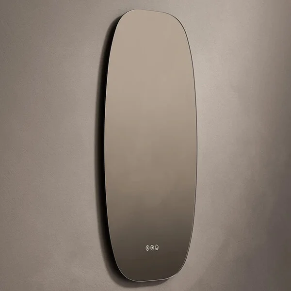 Origins Living Claris Barrel LED Backlit Mirror with Demister Pad - 500 x 900mm