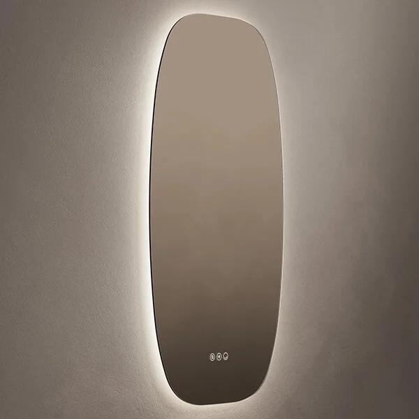Additional image of Origins Living Claris Barrel LED Backlit Mirror with Demister Pad - 500 x 900mm