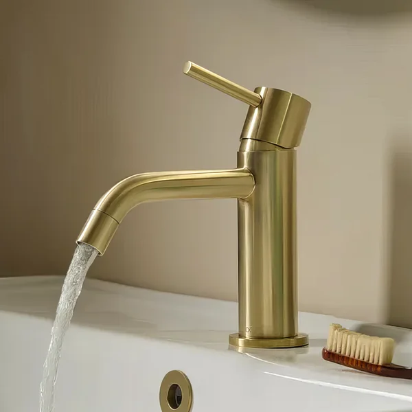 Additional image of Tavistock Cohort Monobloc Bathroom Sink Mixer Tap with Click Waste - Stick Handle - Deck Mounted