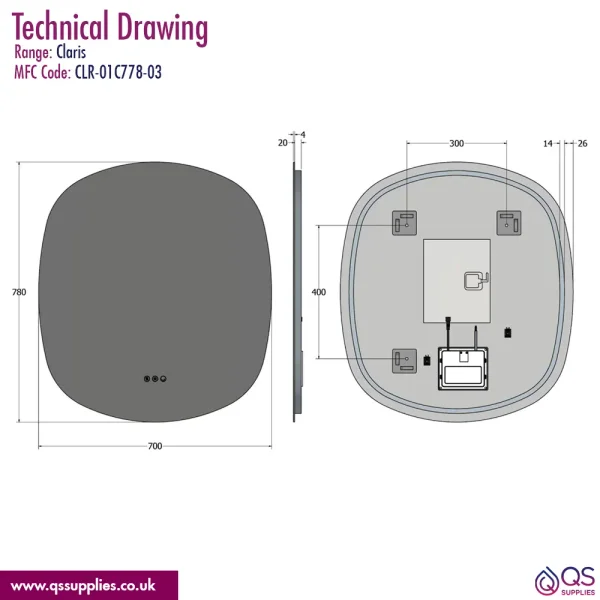 Technical drawing QS-V115249 / CLR-01C778-03