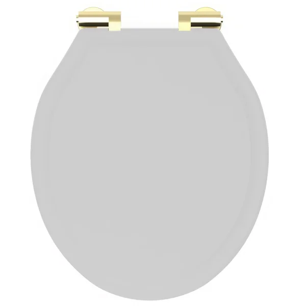 Roper Rhodes Harrow Wooden Soft Close White Toilet Seat - 375 x 430mm