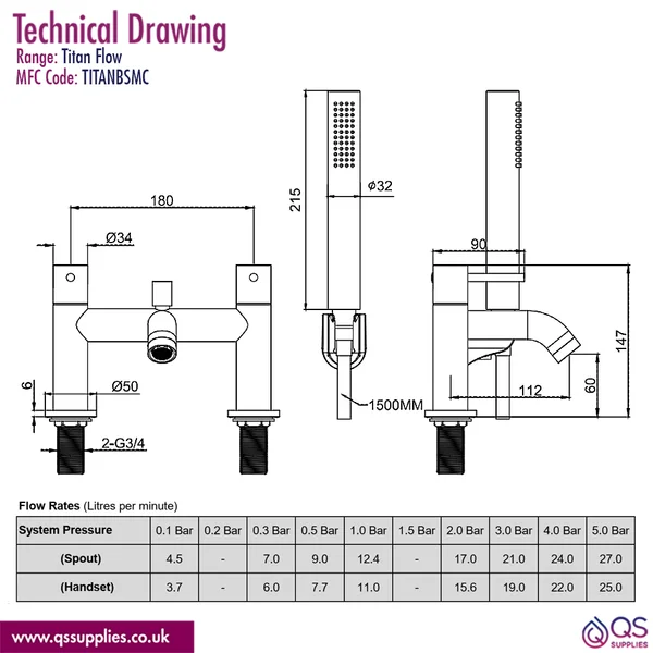 Technical drawing QS-V116305 / TITANBSMC
