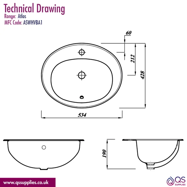 Technical drawing QS-V104435 / ASWHVBA1