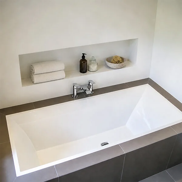 Alternate image of Joseph Miles Kimberley Waterfall Bath Filler Tap - Lever Handles - Deck Mounted