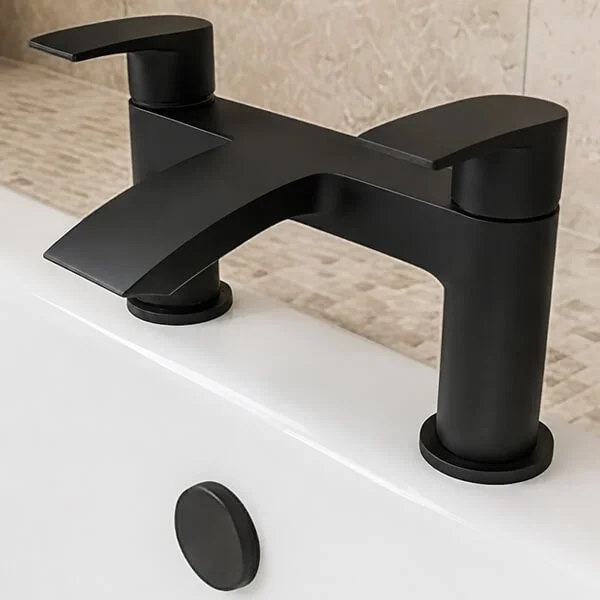 Alternate image of Joseph Miles Kimberley Waterfall Bath Filler Tap - Lever Handles - Deck Mounted