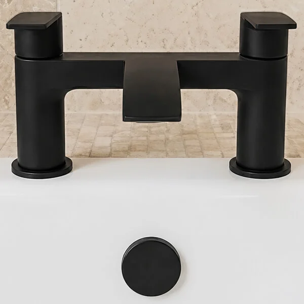 Alternate image of Joseph Miles Kimberley Waterfall Bath Filler Tap - Lever Handles - Deck Mounted