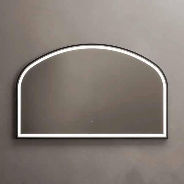 Additional image of Origins Living Lomax Light Overmantel Arch Frontlit LED Mirror with Demister Pad - 1200 x 750mm