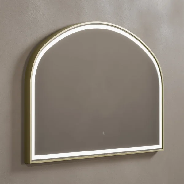 Alternate image of Origins Living Lomax Light Overmantel Arch Frontlit LED Mirror with Demister Pad - 1200 x 750mm