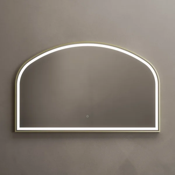 Alternate image of Origins Living Lomax Light Overmantel Arch Frontlit LED Mirror with Demister Pad - 1200 x 750mm