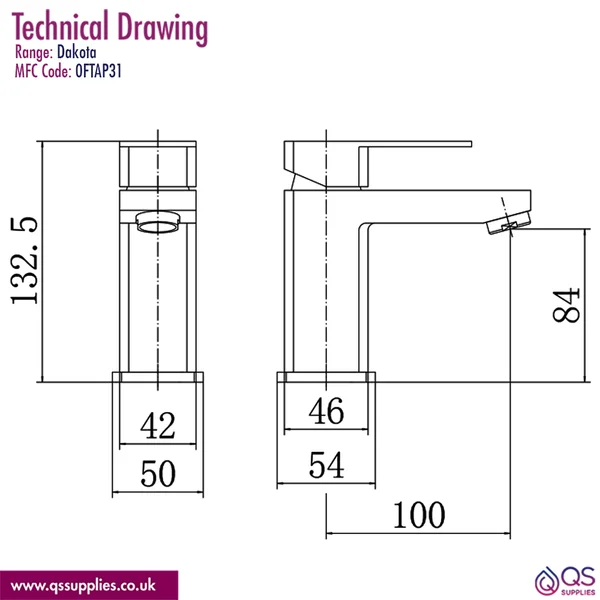 Technical drawing QS-V117318 / OFTAP31