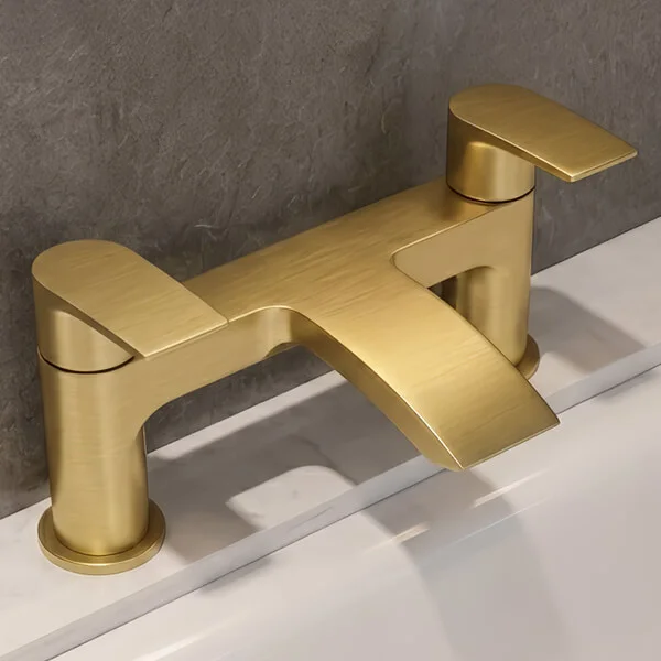 Alternate image of Joseph Miles Kimberley Waterfall Bath Filler Tap - Lever Handles - Deck Mounted