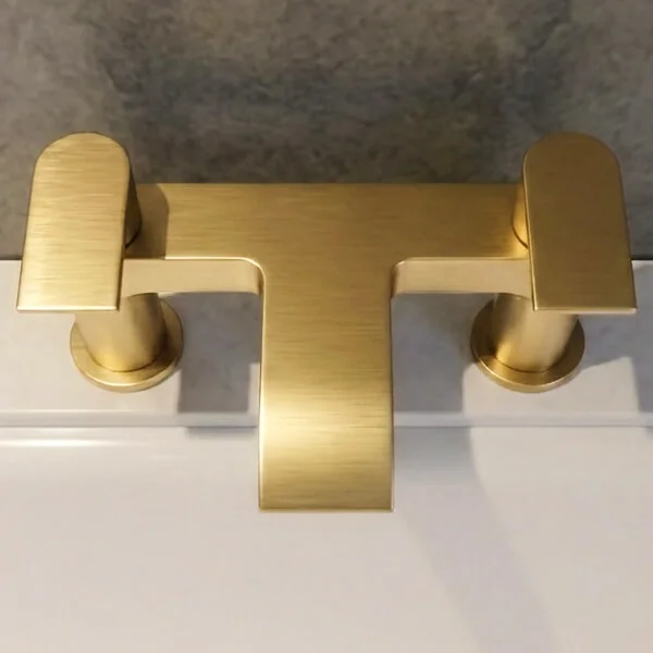 Alternate image of Joseph Miles Kimberley Waterfall Bath Filler Tap - Lever Handles - Deck Mounted