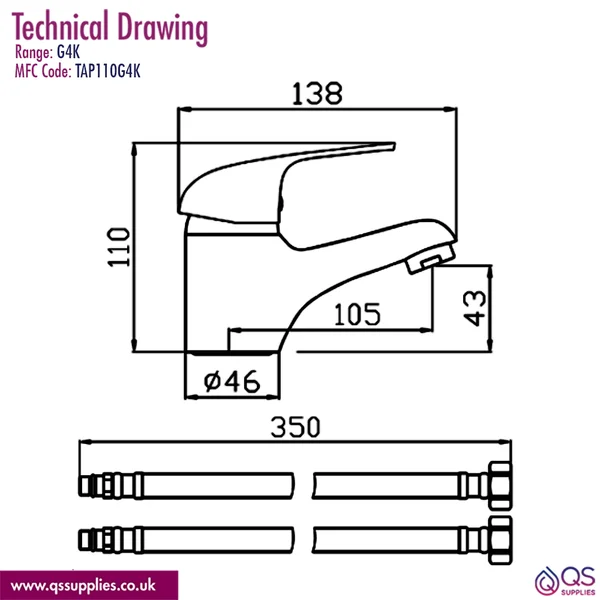 Technical drawing QS-V117324 / TAP110G4K