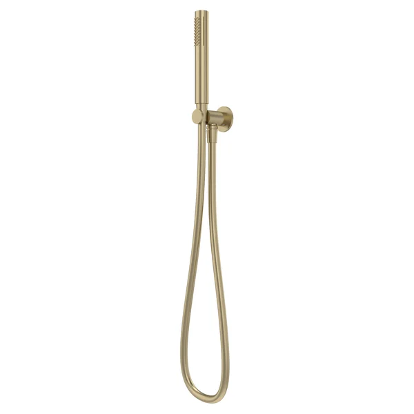 Additional image of Tavistock Round Microphone Shower Handset with Hose and Wall Outlet - Single Spray Mode